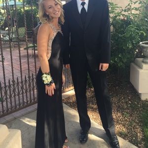 XSCAPE Black Evening Ball Prom Gown | 4p